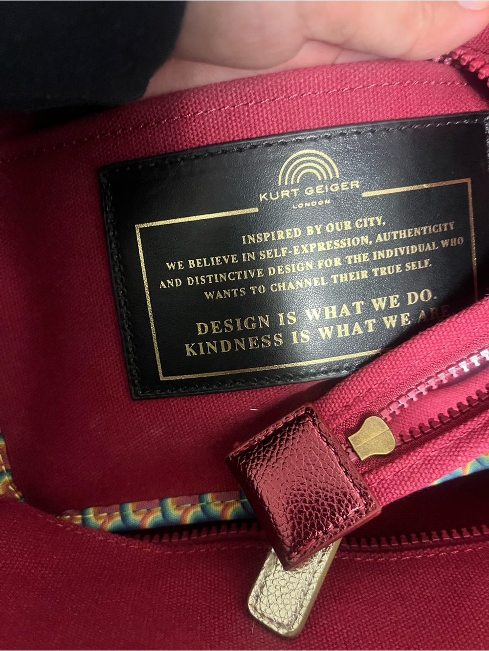 EUC Kurt Geiger ombré London Southbank Tote - Picture 8 of 11